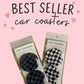 Wholesale 8 pack-  Car Coaster 2pc Set- Unpackaged - Foam Polyester -Made with sublimation - Many Designs