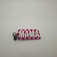 Pink Personalized Checkerboard Keychain
