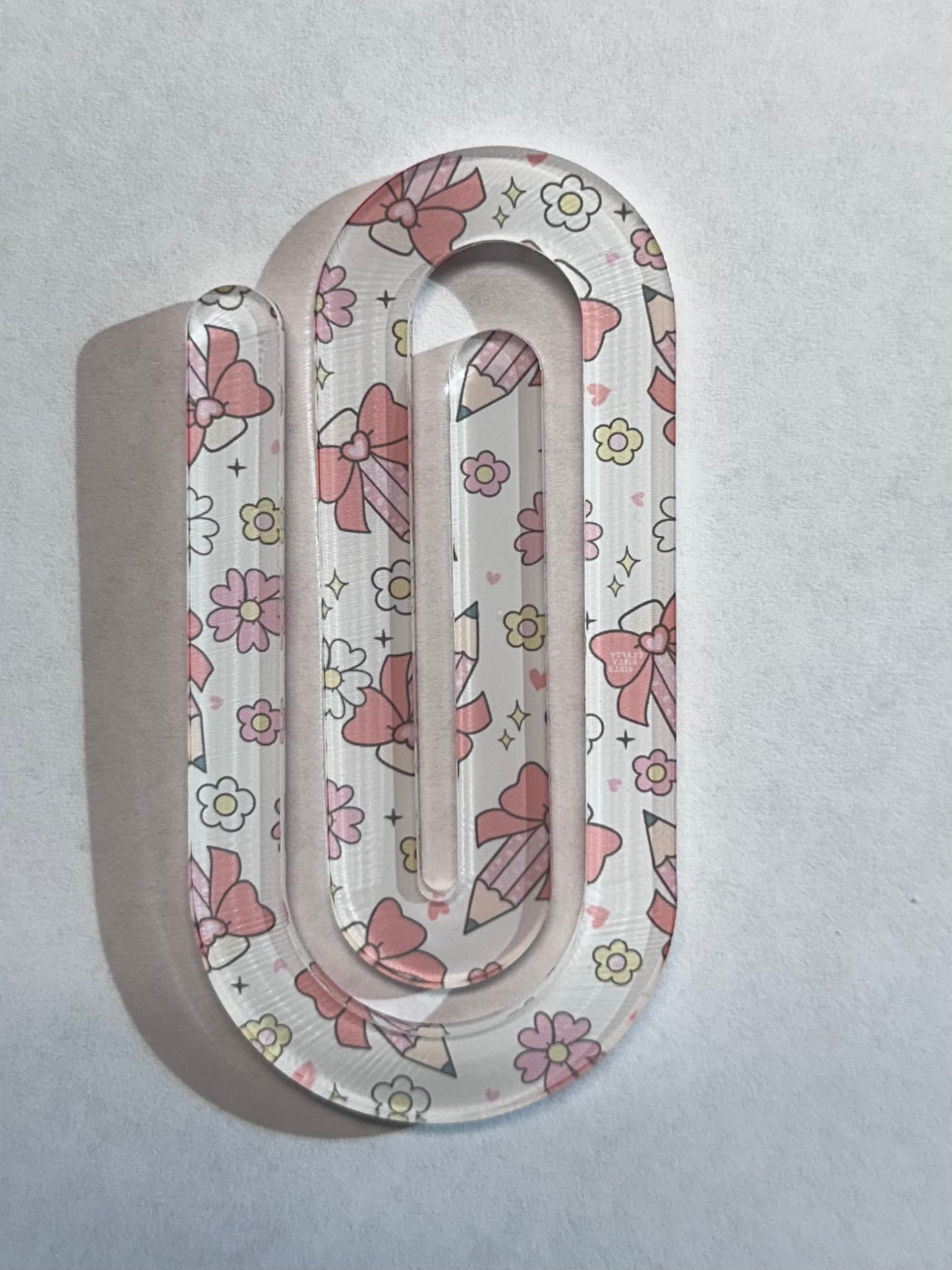 Jumbo Acrylic Paperclips | Bookmark & Paper Organizer