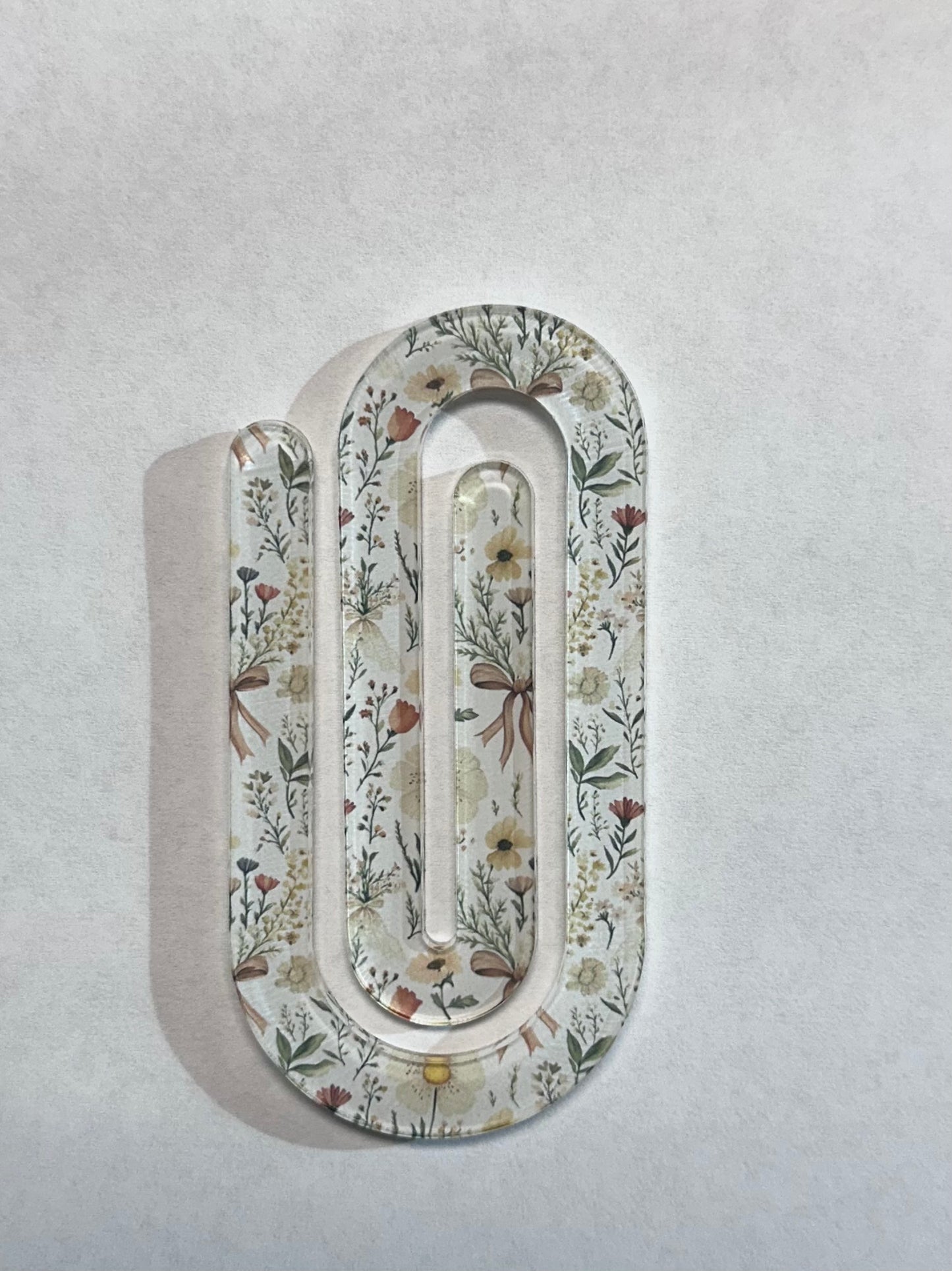 Jumbo Acrylic Paperclips | Bookmark & Paper Organizer