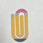 Jumbo Acrylic Paperclips | Bookmark & Paper Organizer
