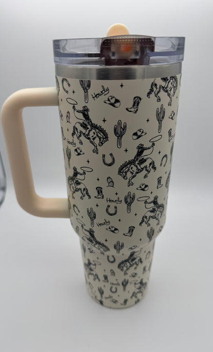 40oz Leakproof Tumbler w/ Removable Straw