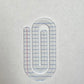 Jumbo Acrylic Paperclips | Bookmark & Paper Organizer