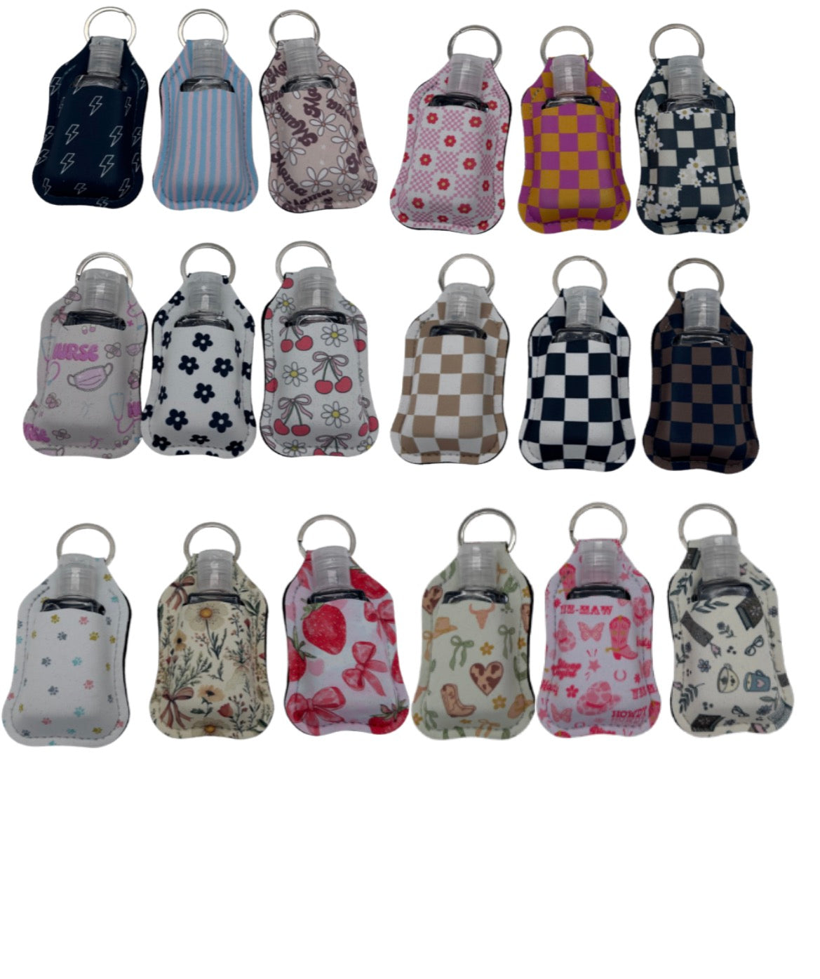 Hand Sanitizer Holder Keychain - Sanitizer Included