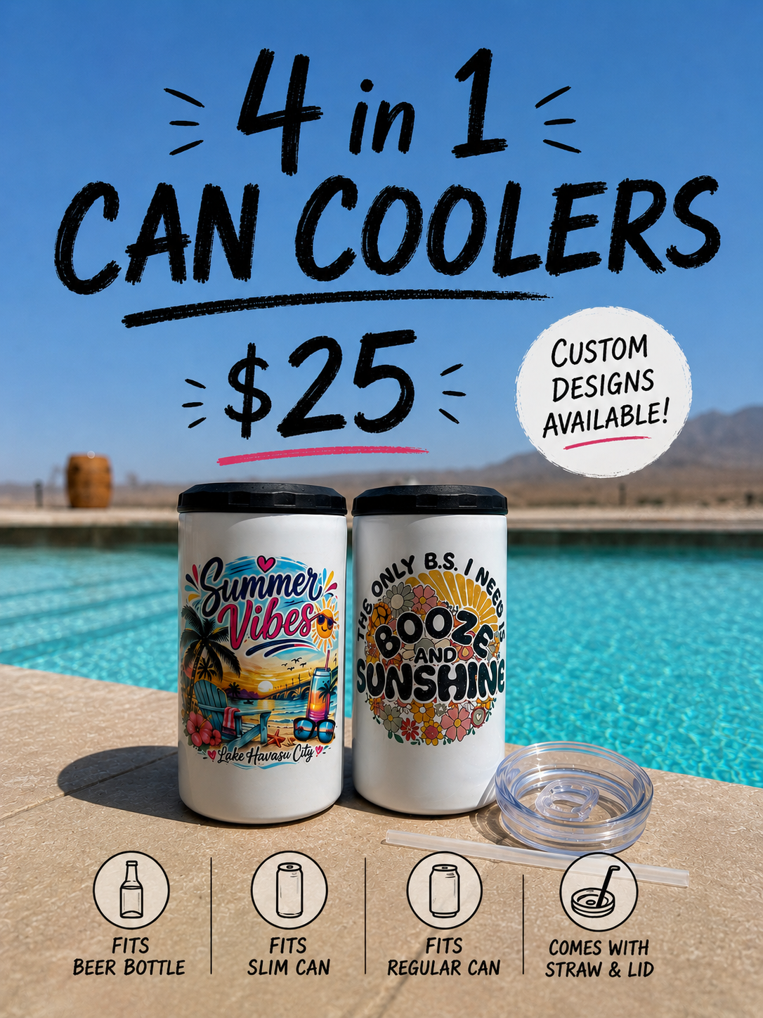 4in1 Can Cooler Stainless Steel SUBLIMATION