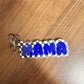 Acrylic Mama Keychains - Checkered, Neutral, Bright Design