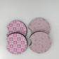 Car Coaster 2pc 1 Pack Set - Foam Polyester -Handmade with Sublimation - Many Designs -1 pack
