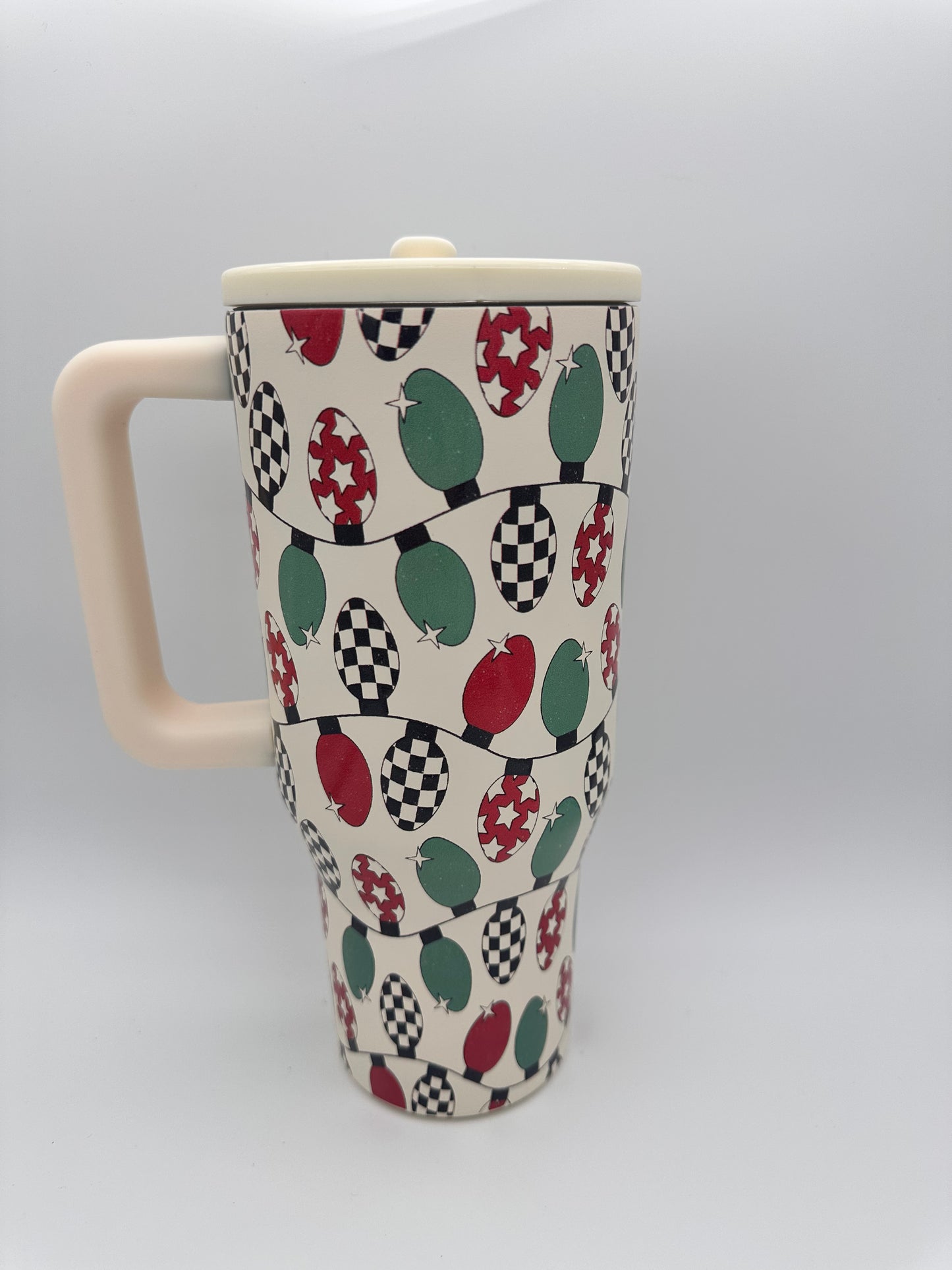 32oz Leak Proof Tumblers - UV Screen Printed - Checkered, Floral, Fall & Christmas