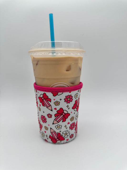 Teacher Coffee Sleeve Coozies - Sweat Proof & Cute