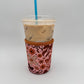 Fall Bows Checkered Coffee Sleeve Coozies - Sweat Proof & Cute