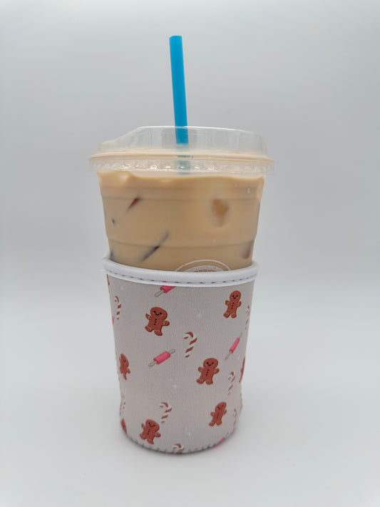 Gingerbread Coffee Sleeve Coozies - Sweat Proof & Cute