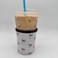 Brown Bows Coffee Sleeve Coozies - Sweat Proof & Cute