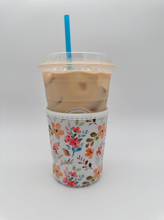 Wildflower Coffee Sleeve Coozies - Sweat Proof & Cute