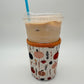 Fall Pumpkins Coffee Sleeve Coozies - Sweat Proof & Cute