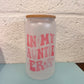 In My Auntie Era - Frosted Glass Cup 16oz Lid + Straw Included