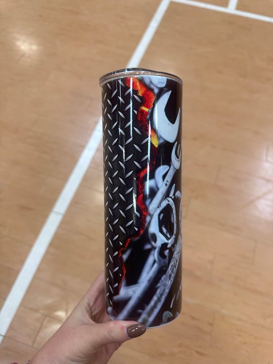 Wrench Diamond Plate Men’s - Stainless Steel 20oz