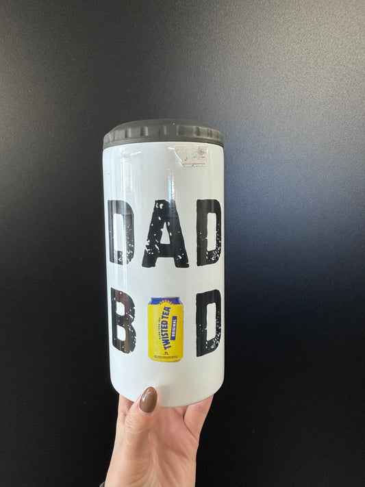 Dad Bod Can cooler  Stainless Steel SUBLIMATION