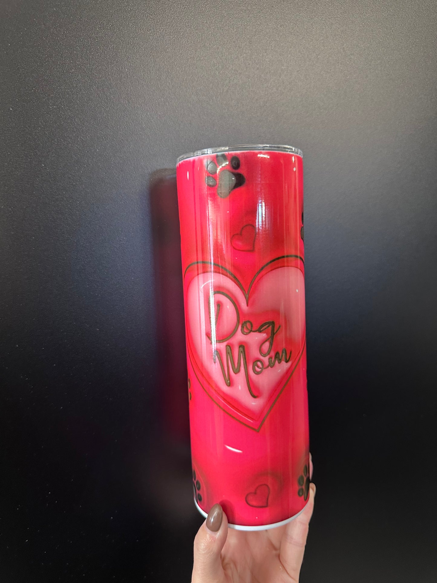 Dog Mom 3D- Stainless Steel 20oz