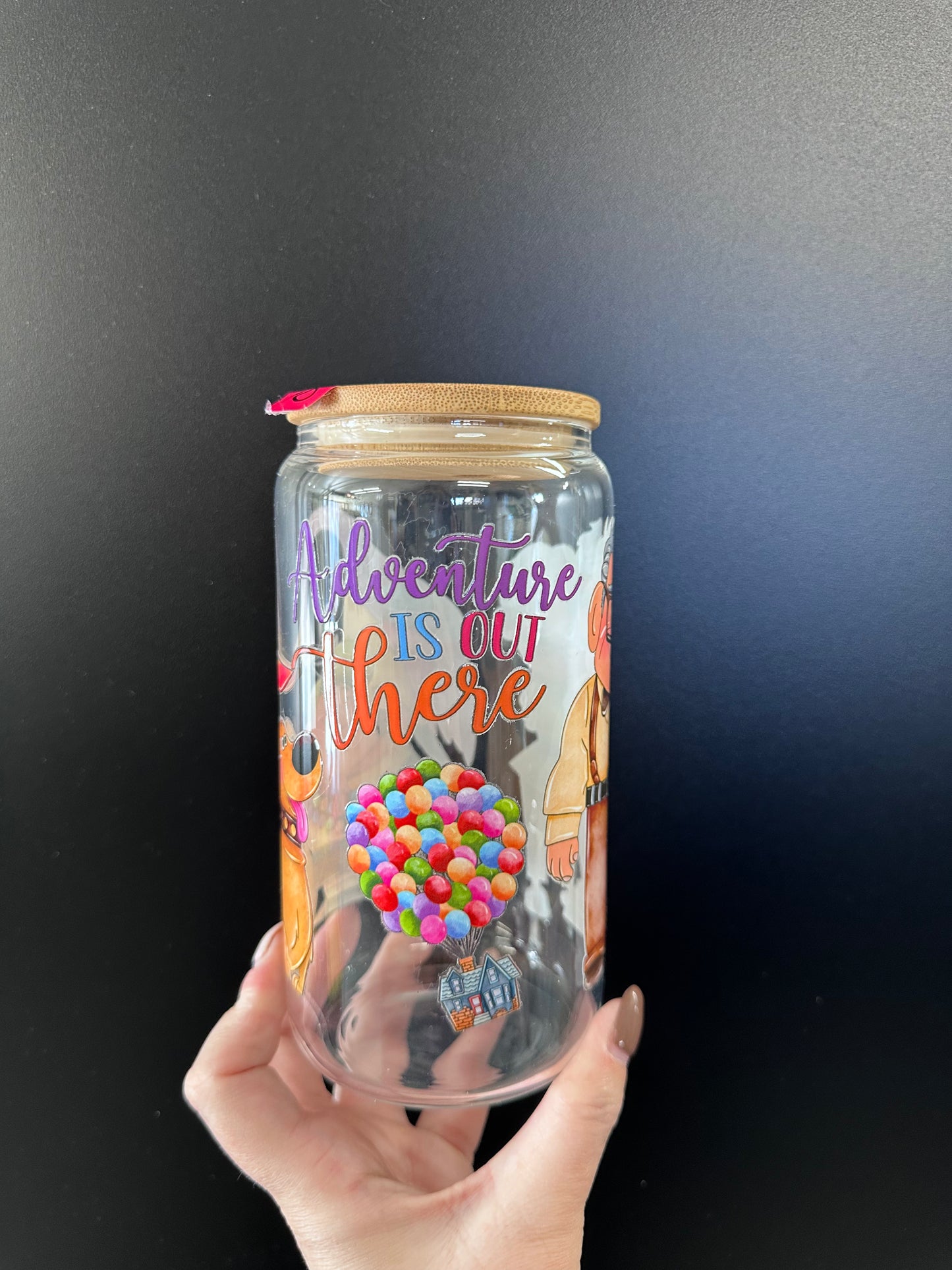 Up -16oz with lid + straw! UV DECAL