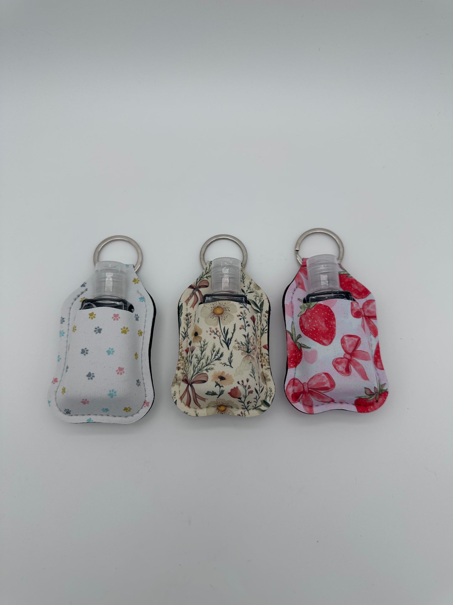 Hand Sanitizer Holder Keychain - Sanitizer Included
