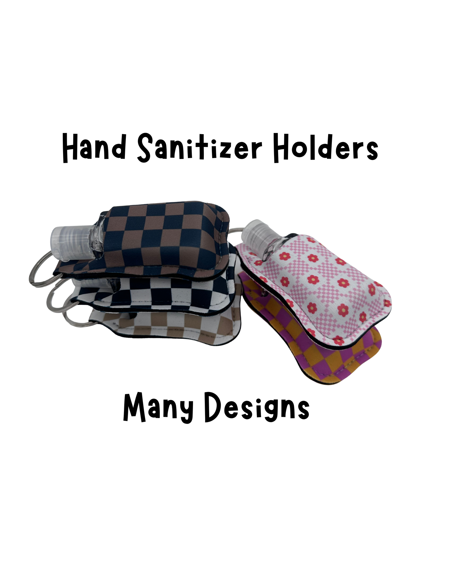 Hand Sanitizer Holder Keychain - Sanitizer Included