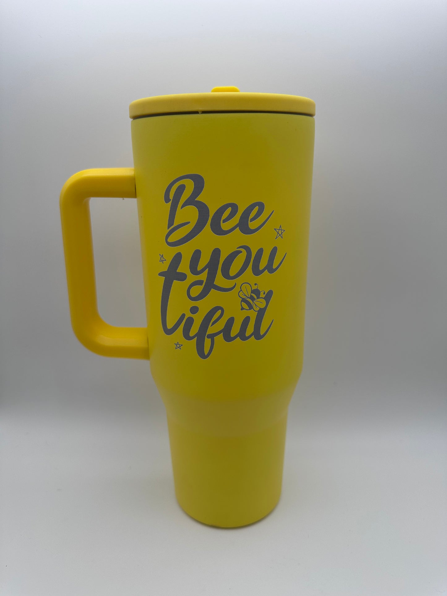 BEEyoutiful - Yellow Leakproof Engraved 40oz Stainless Steel