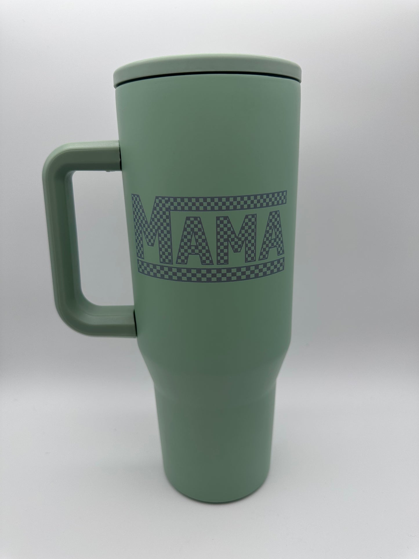 Mama Vans - Sage Green Leakproof Engraved 40oz Stainless Steel