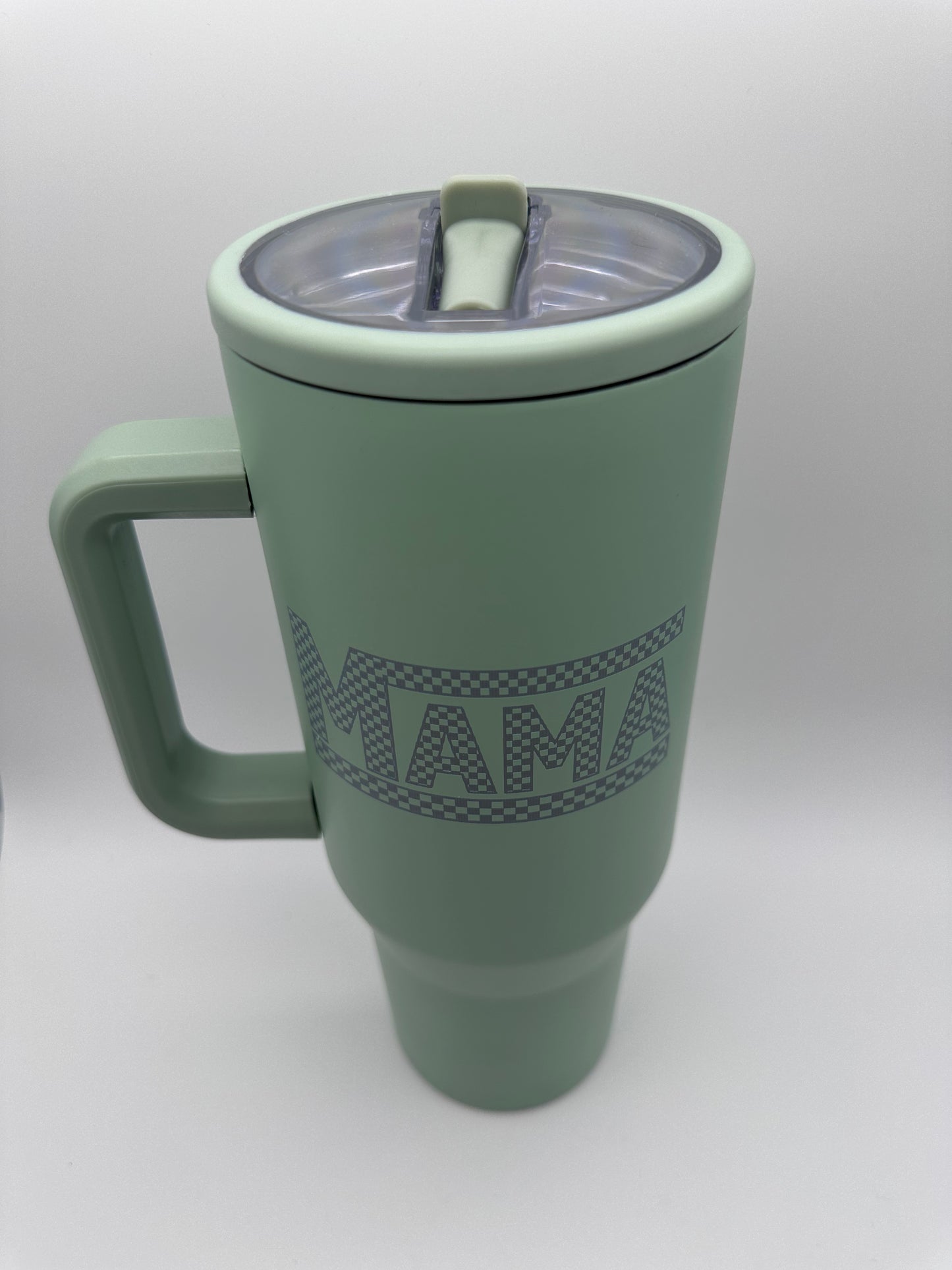 Mama Vans - Sage Green Leakproof Engraved 40oz Stainless Steel