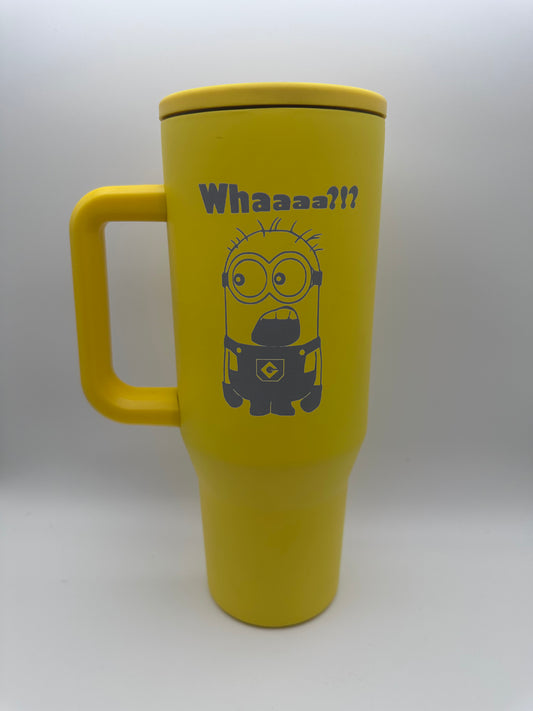 Minion - Yellow Leakproof Engraved 40oz Stainless Steel