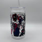 Spiderman - Plastic Cup w/ Straw UV VINYL