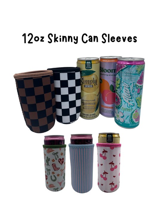 12oz Slim Can Sleeves