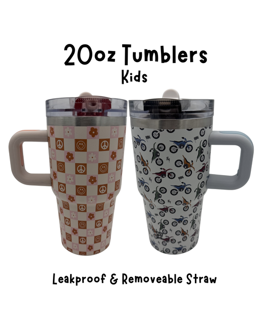 20oz KIDS Leakproof Tumbler w/ Removable Straw