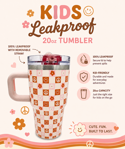 20oz KIDS Leakproof Tumbler w/ Removable Straw