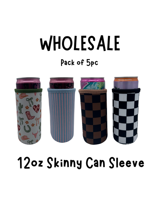 Wholesale 12oz Slim Can Sleeves - 5pc Pack