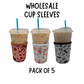 Wholesale Coffee Cup Sleeves - 5pc Pack