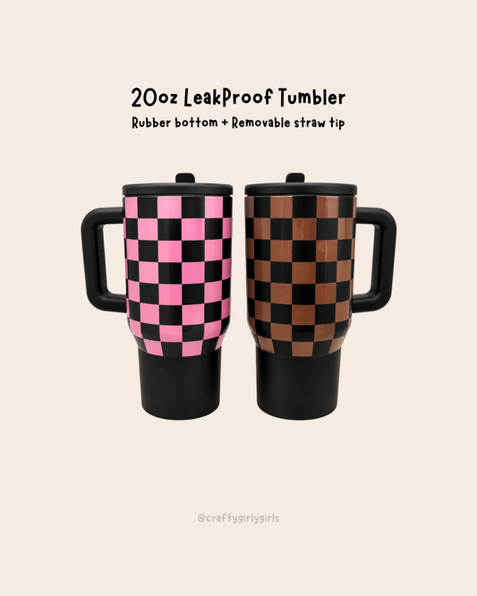 20oz Kids Leak Proof Tumblers -UV Screen Printed with Rubber Bottom