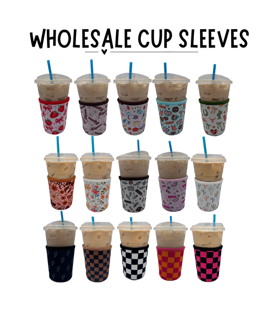 Wholesale Coffee Cup Sleeves I 5pc Pack | Reusable, Washable & Sweat-Proof Drink Sleeves