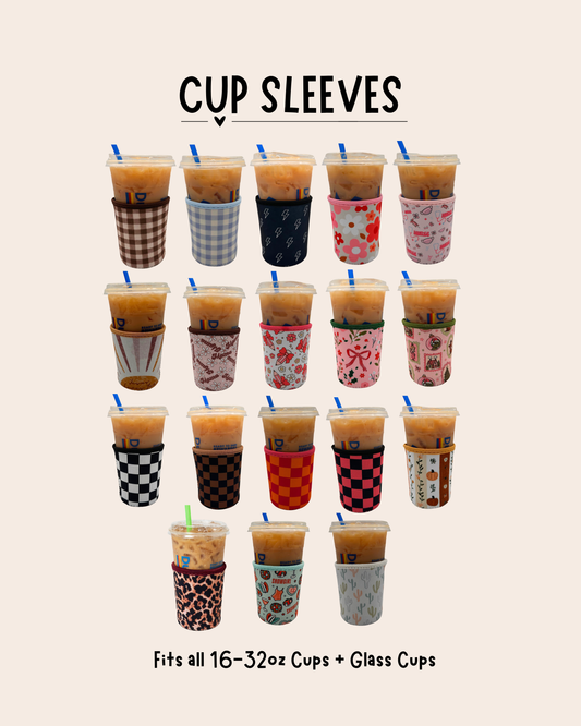 Cup Sleeves I 1pc | Reusable, Washable & Sweat-Proof Drink Sleeves