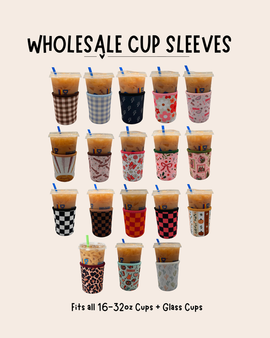 Wholesale Coffee Cup Sleeves I 5pc Pack | Reusable, Washable & Sweat-Proof Drink Sleeves