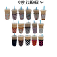 Cup Sleeves I 1pc | Reusable, Washable & Sweat-Proof Drink Sleeves