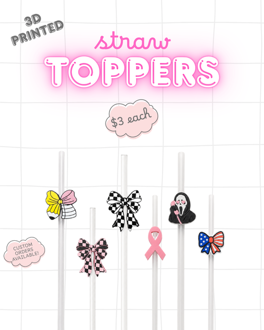 3D Printed Straw Topper